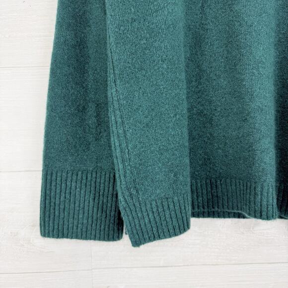 J.Crew Supersoft Yarn Turtleneck Sweater Women S Green Wool Alpaca Blend Cozy - Picture 4 of 15